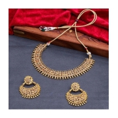 Sukkhi - Golden Alloy Necklace Set ( Pack of 1 ) - Golden