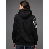 eWools.in Cotton Blend Womens Hooded Sweatshirt ( Black ) - None