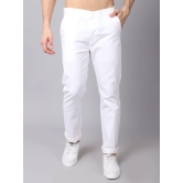 Rodamo Men White Slim Fit Trousers