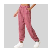 PPTHEFASHIONHUB - Rose Gold Rayon Regular Women's Joggers ( Pack of 1 ) - None