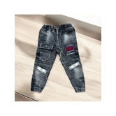 ICONIC ME- Kids Black/Grey Denim Jogger Jeans - None