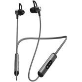 Amkette Amp Studio Urban X9 In Ear Bluetooth Neckband 20 Hours Playback IPX5(Splash & Sweat Proof) Voice assistant -Bluetooth V 5.0 Gray