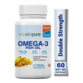 ???? Omega-3 Fish Oil Softgel Capsules (65% off)