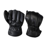 ZAYSOO Full Fingers PU Leather Riding Gloves ( Pair of 1 ) - L