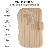 Inflatable Car Bed Mattress with Two Air Pillows, Car Air Pump and Repair Kit Car Back Seat Inflatable Air Mattress Soft Sleeping Pad Bed