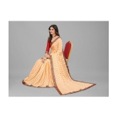 ofline selection - Peach Silk Blend Saree With Blouse Piece ( Pack of 1 ) - Peach