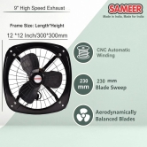 Sameer 230mm High Speed 230 mm 3 Blade Exhaust Fan