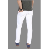 HALOGEN - White Cotton Blend Slim Fit Mens Jeans ( Pack of 1 ) - None