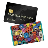 Doodle cat credit card skin