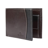 Leaderachi Genuine Leather RFID Protected Premium Oliver Black & Brown Wallet for Men(W8008-BR)