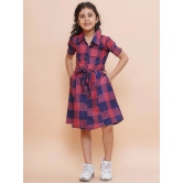 Arshia Fashions Red Viscose Girls Shirt Dress ( Pack of 1 ) - None