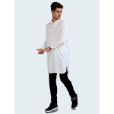 Frost White Mens Long Kurta