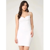 Zima Leto Polyester Solid Mini Womens Bodycon Dress - White ( Pack of 1 ) - None