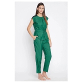 Clovia Rayon Nightsuit Sets - Green Pack of 2 - L