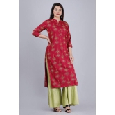 MAUKA - Maroon Straight Rayon Women''s Stitched Salwar Suit ( Pack of 1 ) - None