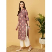 Antaran Cotton Printed Straight Womens Kurti - Grey ( Pack of 1 ) - None