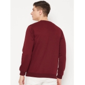 UBX Cotton Blend Round Neck Mens Sweatshirt - Maroon ( Pack of 1 ) - None