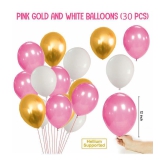 Party Propz 1st Birthday Decoration For Baby Girl With Warm Led Light Set Happy Birthday Banner 1-12 Month Milestone Banner Number 1 Foil Balloon And Metallic Balloons Combo 34Pcs For Girls 