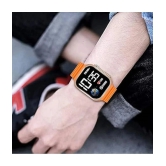 Svats Orange Silicon Digital Mens Watch