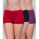 Softskin - Multicolor Cotton Solid Women's Briefs ( Pack of 3 ) - 2XL