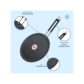 LAZYWINDOW Iron Tawa & Kadhai Black Iron No Coating Cookware Sets ( Set of 1 )