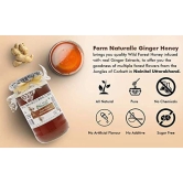 Farm Naturelle Healthy Ginger Infused Honey 700g + 75g Extra |100% Pure Honey| Raw & Unfiltered|Unprocessed|Lab Tested Honey In Glass Jar with Engraved Virgin Wooden Spoon