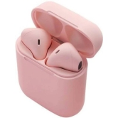 Neo I12 INPODS Bluetooth True Wireless (TWS) On Ear 2 Hours Playback Magnetic earpeice IPX4(Splash & Sweat Proof) Pink