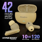 DwOTS 727 Seamless Connectivity With Noise Cancellation (Caramel Cream) | 365 Day Warranty