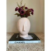 Adorable Human Face Vases-Blush Pink / H: 9 inch | L: 6 inch | W: 7 inch / Polyresin