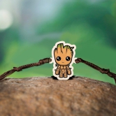 Wooden Rakhi | Groot Chibi