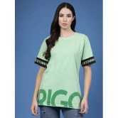 Rigo - Mint Green Cotton Loose Fit Womens T-Shirt ( Pack of 1 ) - None