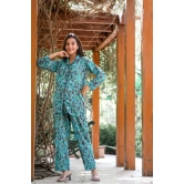 Green Abstract Full Sleeves Set Green S