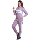 Wild West Purple Fleece Self Design Tracksuit - Pack of 1 - None