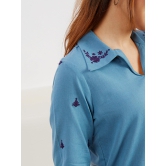 Pearl 'Pure Cotton' Embroidered Top-M