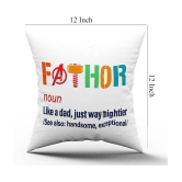 Royals of Sawaigarh - Multicolor Polyester Gifting Printed Filled Cushion For Fathers Day