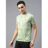 Diaz Cotton Blend Regular Fit Printed Half Sleeves Mens T-Shirt - Green ( Pack of 1 ) - None