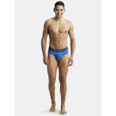 Jockey NY15 Men Cotton Elastane Solid Brief - Classic Blue - None