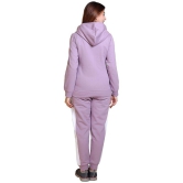 Wild West Purple Fleece Self Design Tracksuit - Pack of 1 - None