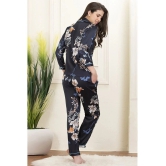 Clovia Satin Nightsuit Sets - Blue Pack of 2 - 2XL