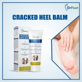 Dr Foot Cracked Heel Balm with Urea, Aloe Vera, Tea Tree Oil for Dry, Cracked Skin. Moisturizes for Healthy Feet. 50gm, Pack of 3.-Dr Foot Cracked Heel Balm with Urea, Aloe Vera & Tea Tree Oil fo