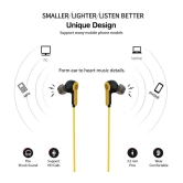 hitage EB-14 Thunder 3.5 mm Wired Earphone In Ear Comfortable In Ear Fit Yellow