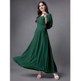 JASH CREATION - Green Georgette Womens Fit & Flare Dress ( Pack of 1 ) - None