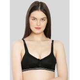 ILRASO - Black Cotton Blend Lightly Padded Women's Plunge Bra ( Pack of 1 ) - None