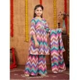 Aarika Pink Silk Girls Kurta and Sharara Set ( Pack of 1 ) - None