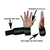 Wrist Support Wrap Band for Gym and Fitness (1 Pair) - One Size