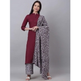 Doriya - Maroon Straight Rayon Women's Stitched Salwar Suit ( Pack of 1 ) - None