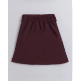 Addyvero - Maroon Cotton Blend Girls A-Line Skirt ( Pack of 1 ) - None