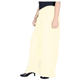 Sttoffa - Off White Rayon Loose Fit Women''s Casual Pants  ( Pack of 1 ) - 46