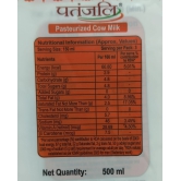 PASTEURIZED COW MILK 500 ML - T