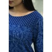 Moralfibre Natural Indigo Top - Creapers & Spots-XL